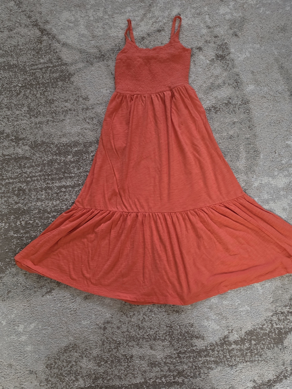 GAP Coral Smocked Sundress with Spaghetti Straps